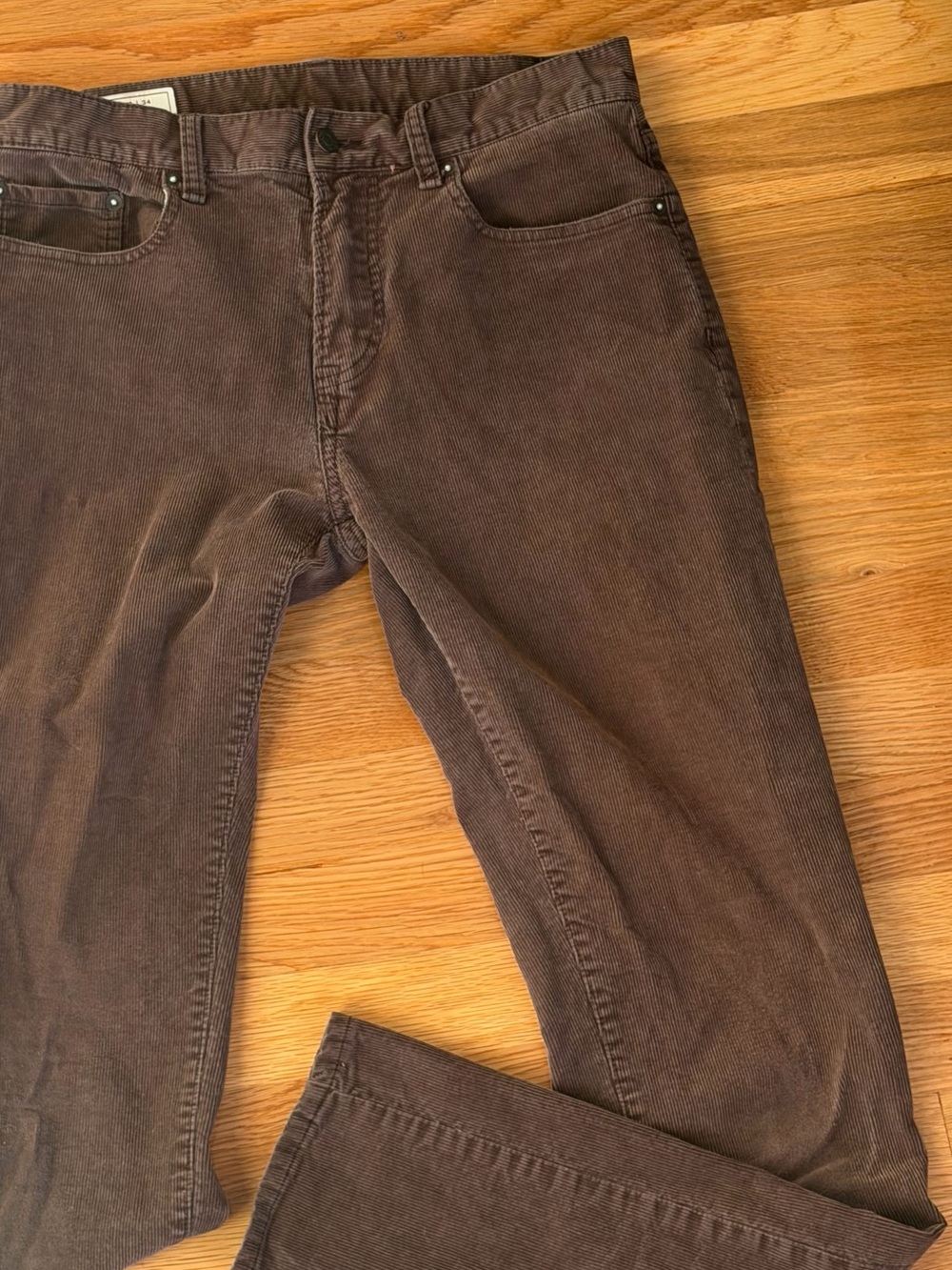 GAP Brown Corduroy Slim Fit Pants Mens 30x34